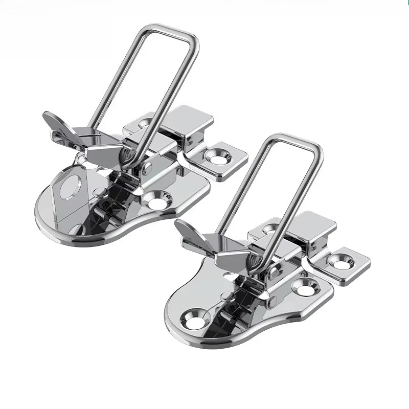 Box Snap Fastener Built-in Spring Metal Box Toolbox Wooden Box Lock Hook Buckle hardware Accessories 5