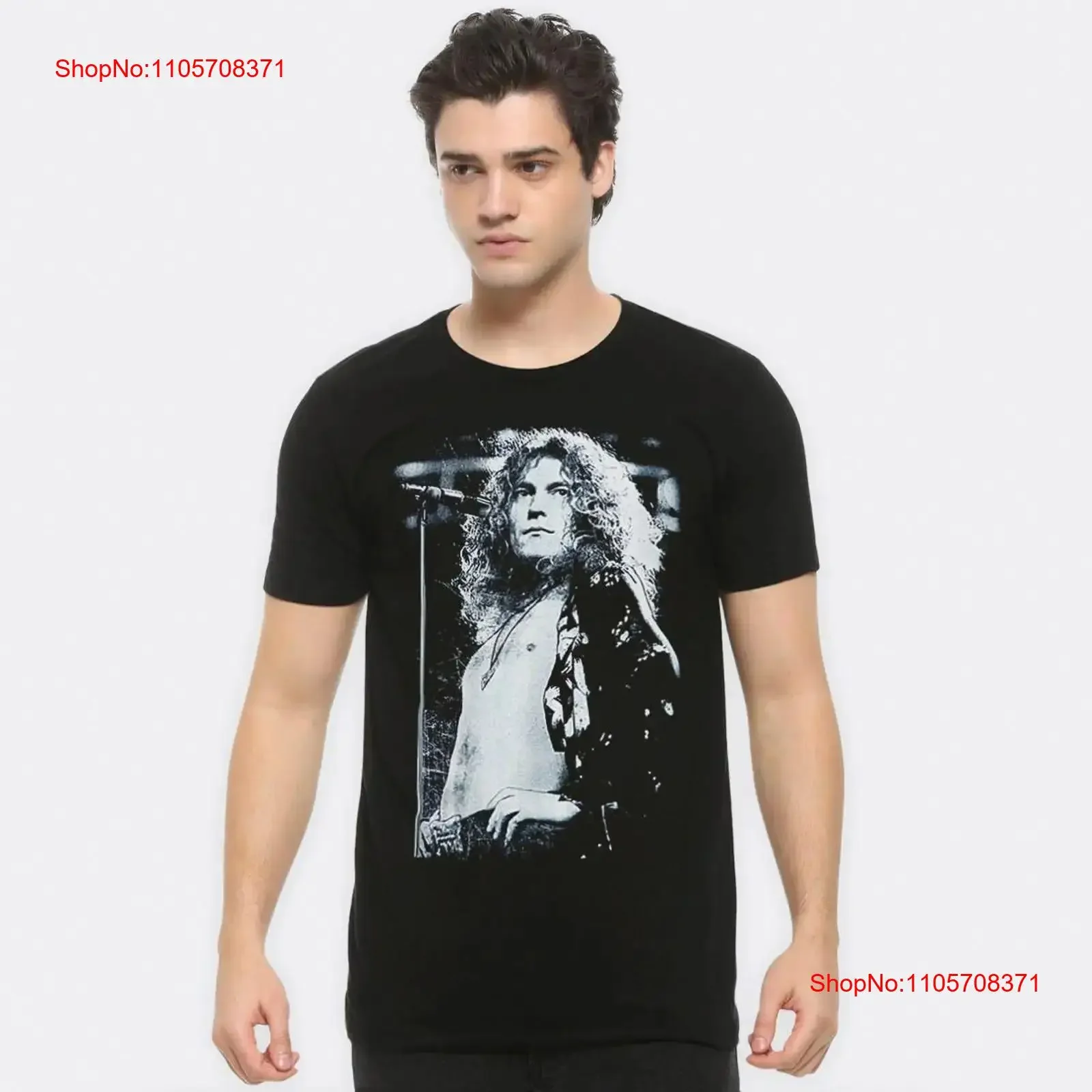Robert Plant T Shirt Cotton Men's and Women's Sizes LED 853744 vintage Washed Soft Slightly Versatile Top For Everyday Wear
