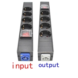 PDU Power Strips Schuko Powerlink box Power amplifier audio 3P Aviation plug 4AC European standard SOCKET