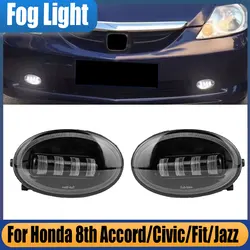 For Honda 8th Accord 2008-2013 For Honda Civic 2009-2015 1 Pair Car Fog Lights Driving Lights Daytime Running Lights NO Bracket