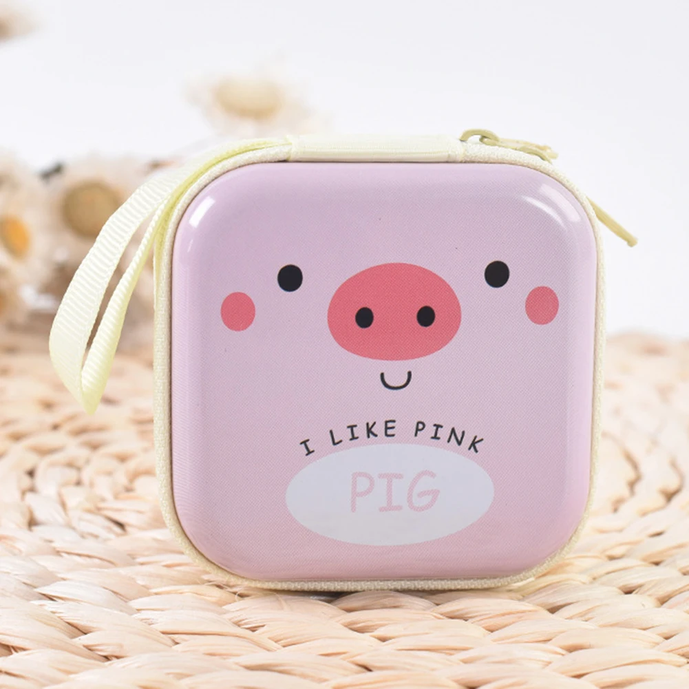 Mini Cartoon Animal Tinplate Coin Storage Bag Portable Large Capacity Coin Purse Gift For Birthday