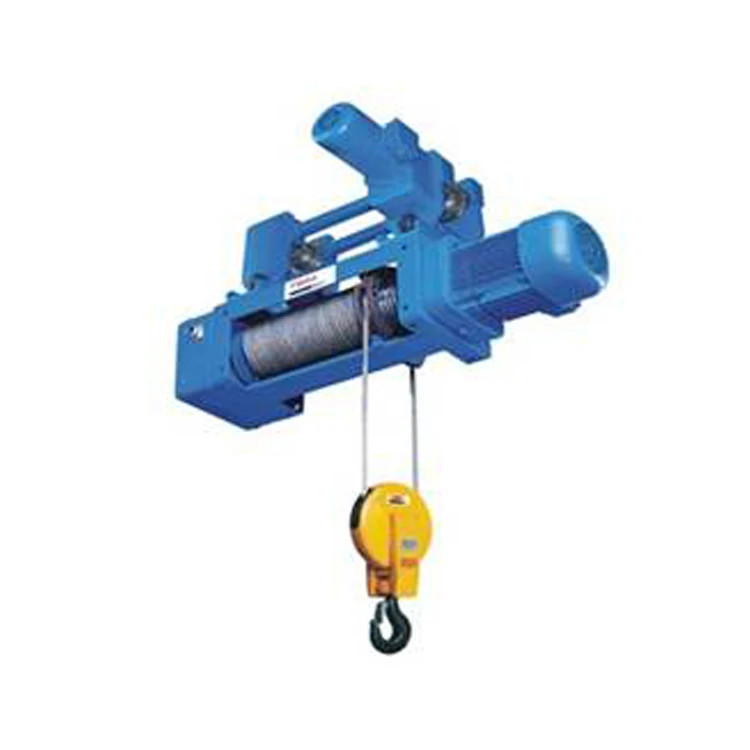 New design double hook 3 phase motor electric wire rope pulling Hoist with trolley
