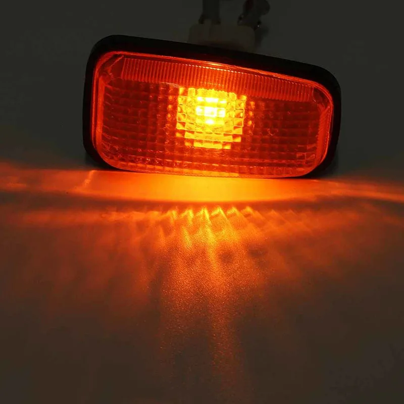 2pcs Side Lamps Auto Side Marker Indicator Repeater Amber Lights  Replace Car Accessories For Peugeot Citroen 106 306 406 806
