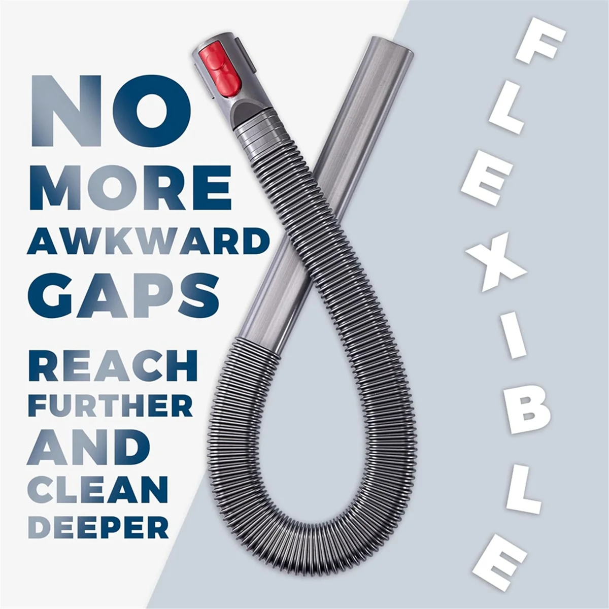 Dryer Vent Cleaner Kit, Hose Attachment for Dyson V7 V8 V10 V11 V12 V15 Cordless Vacuum, Perfect Flexible Crevice Tool image 2