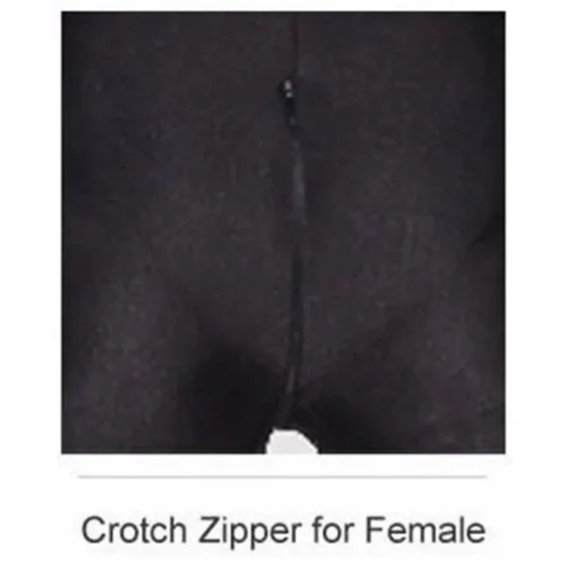 Benutzerdefinierte Optionen für abnehmbare Kapuze mit offenen Augen und Reißverschluss im Schritt