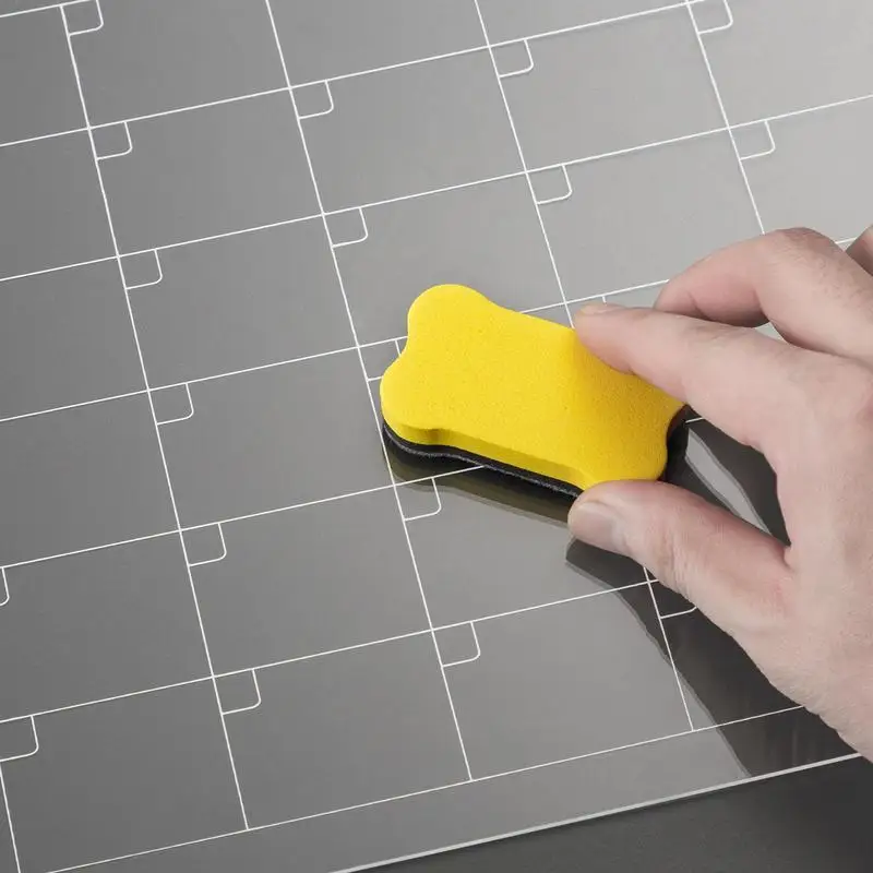 Trocken abwischbarer Wochenkalender, Acryl, magnetisch, trocken abwischbarer Planer für Kühlschrank, 38,1 x 27,9 cm, Desktop-Whiteboard, Kalender, Zeitplantafel