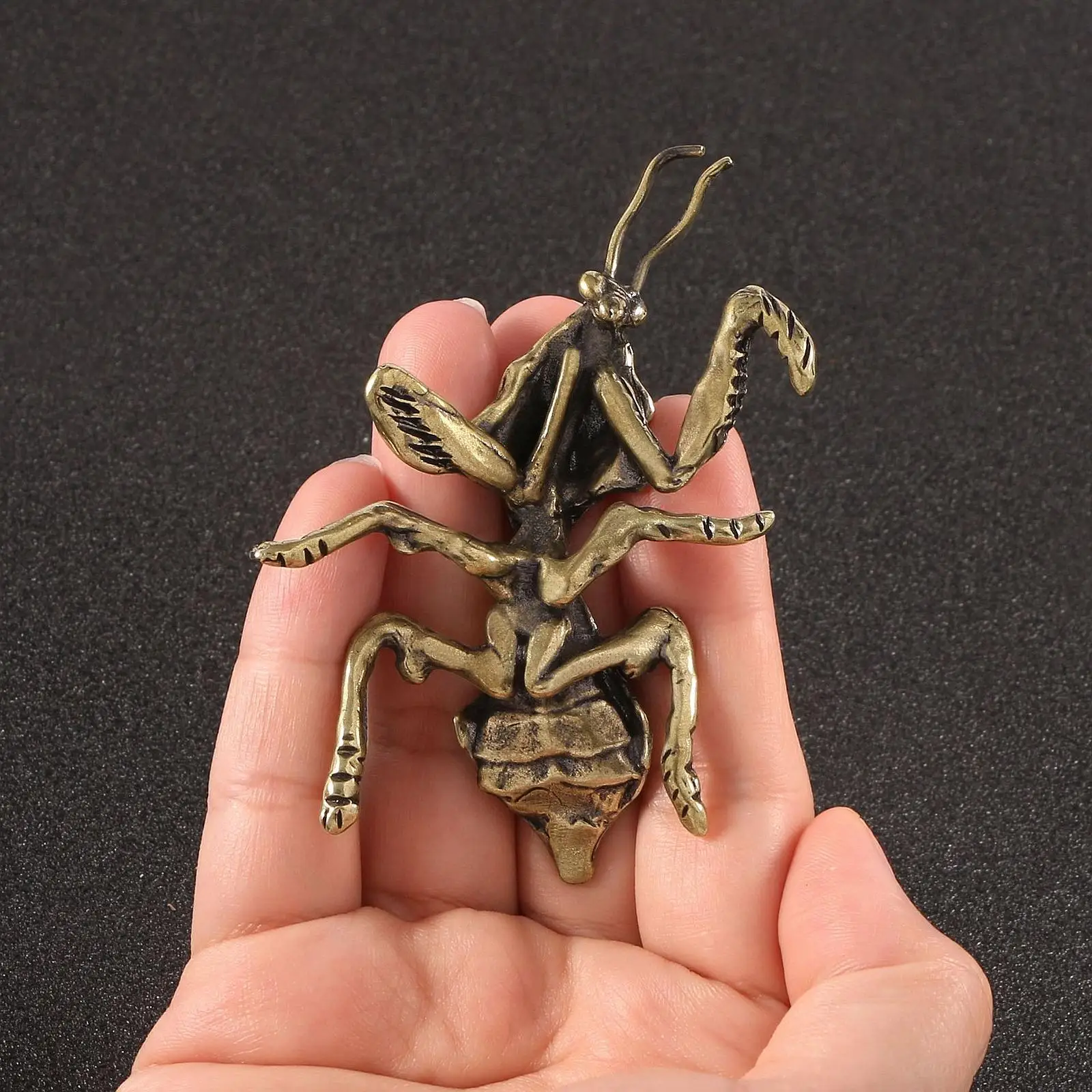Brass Praying Mantis Figurine Vintage Figurine Lovely Accessories Home Decor