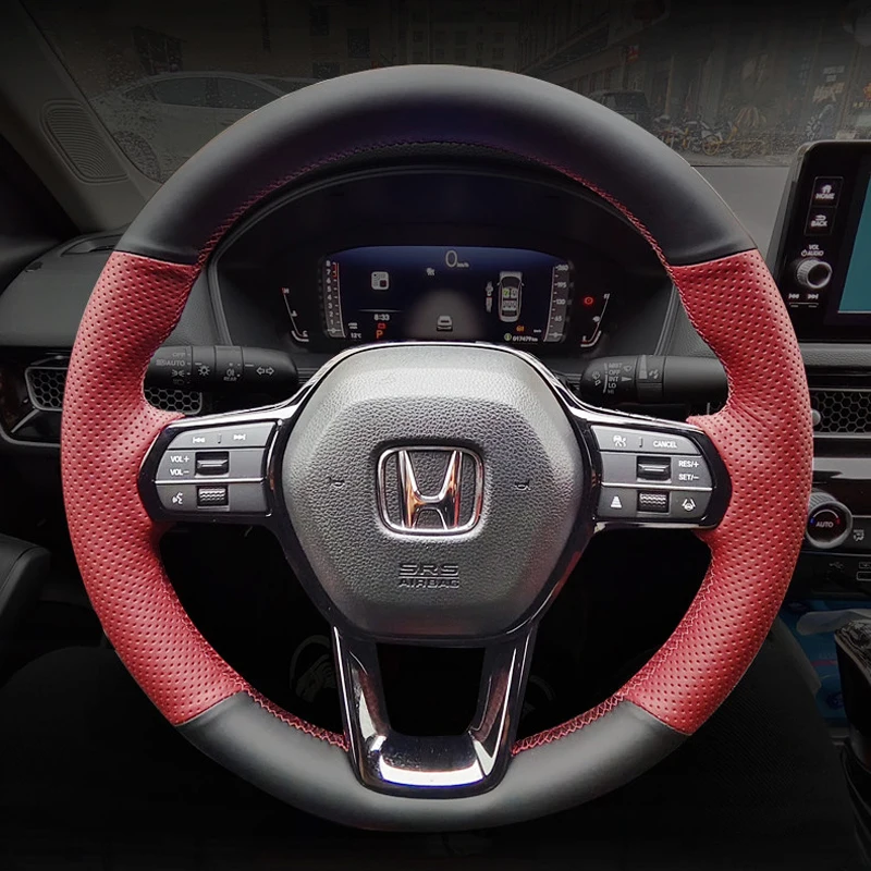 

for Honda Civic 11 Accord 11 CRV CR-V HRV HR-V ZRV 2023-2026 Breeze 2025 Pilot 2023 Car Steering Wheel Covers Artificial Leather