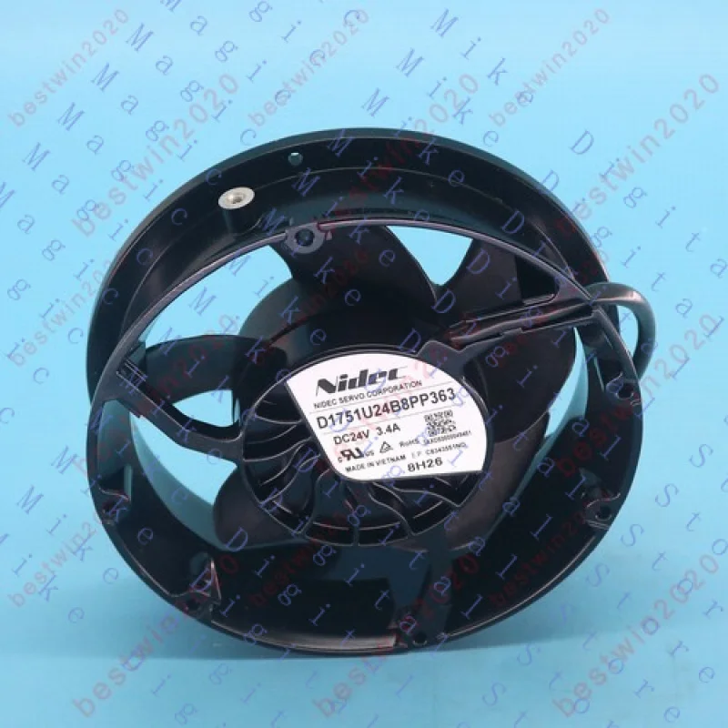 H  New FOR NIDEC D1751U24B8PP363 cooling fan DC24V 3.4A 172*150*51mm