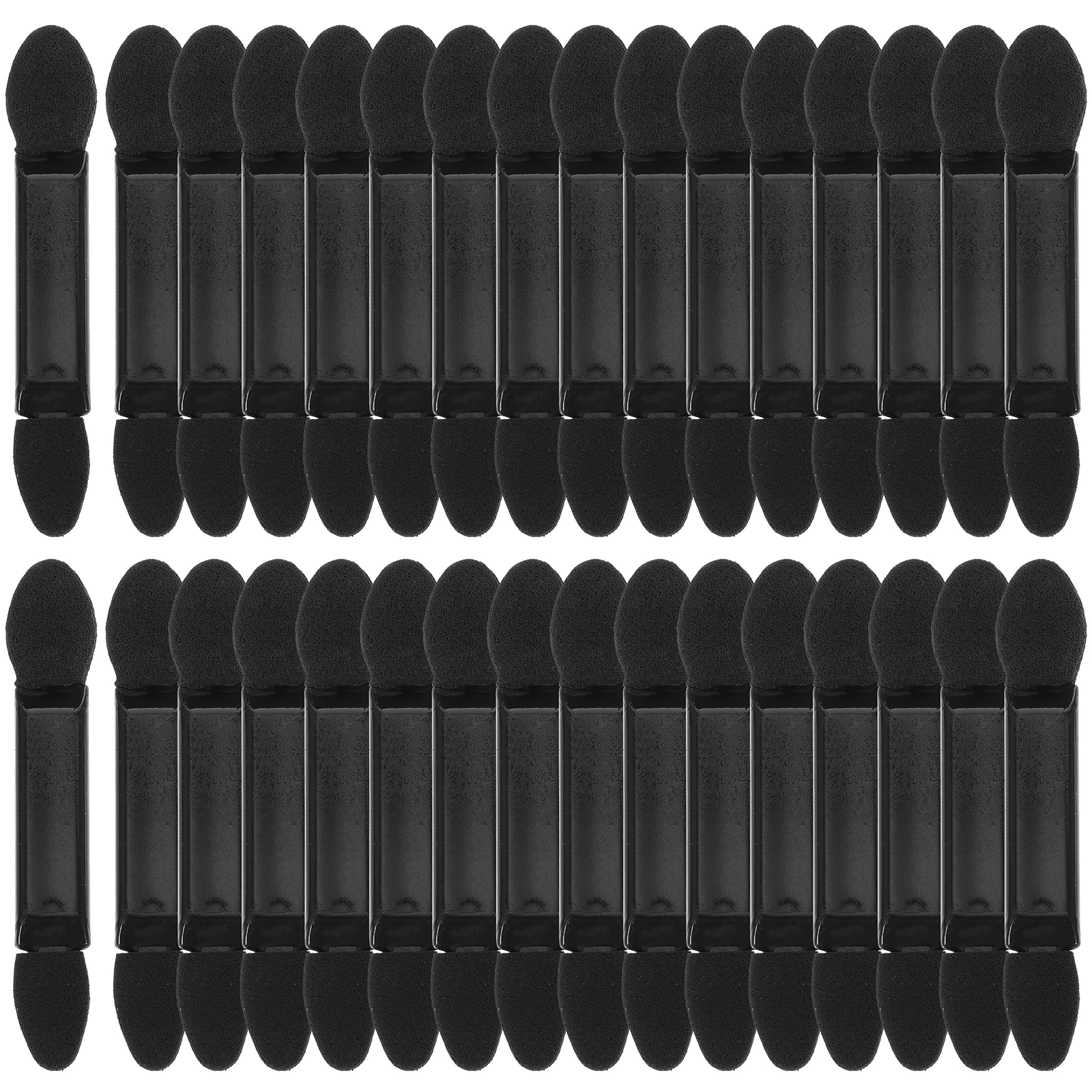

100 Pcs Eyeshadow Stick Makeup Brush Cosmetics Brushes Dual Color Applicator Blending Brow Mini Women's