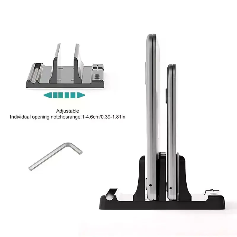 Vertical Laptop Stand Thickness Adjustable Tablet Phone Desktop Laptop Stand Portable Adjustable Stand Office Desk Storage