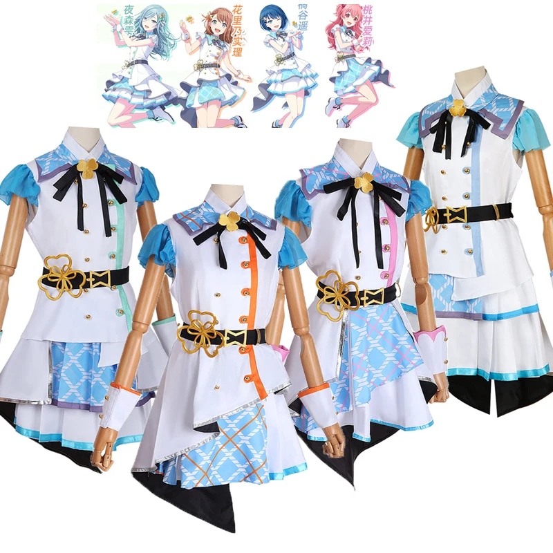 Game PJSK Momoi Airi Hinomori Shizuku Kiritani Haruka Hanasato Minori Costume Project Sekai Cosplay Uniform Women Outfit Suit