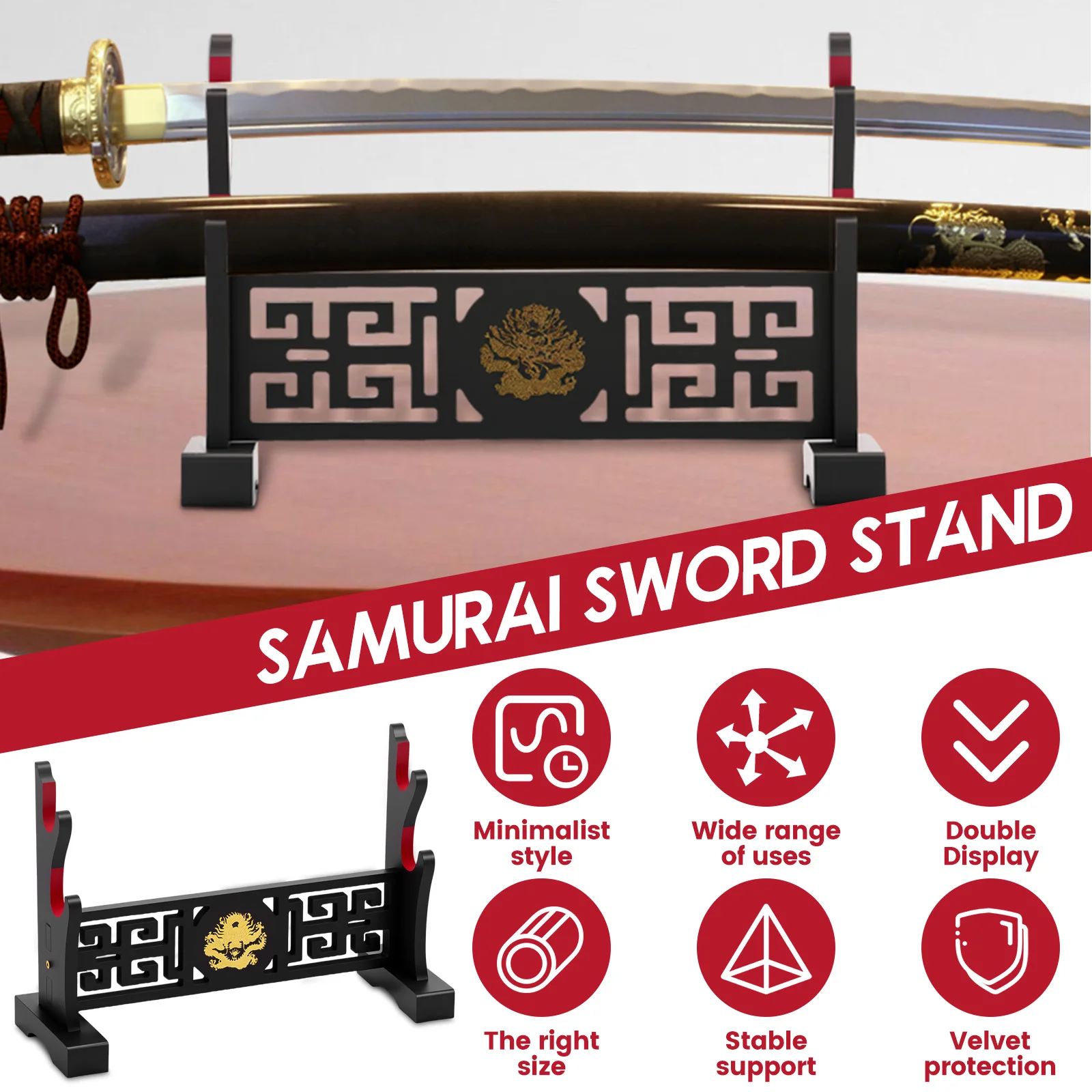Anime Bracket DIY Displays Stand Model Gun Knife Samurai Sword Katana Holder Universal Frame Game Tool Box Gift Boy Toys