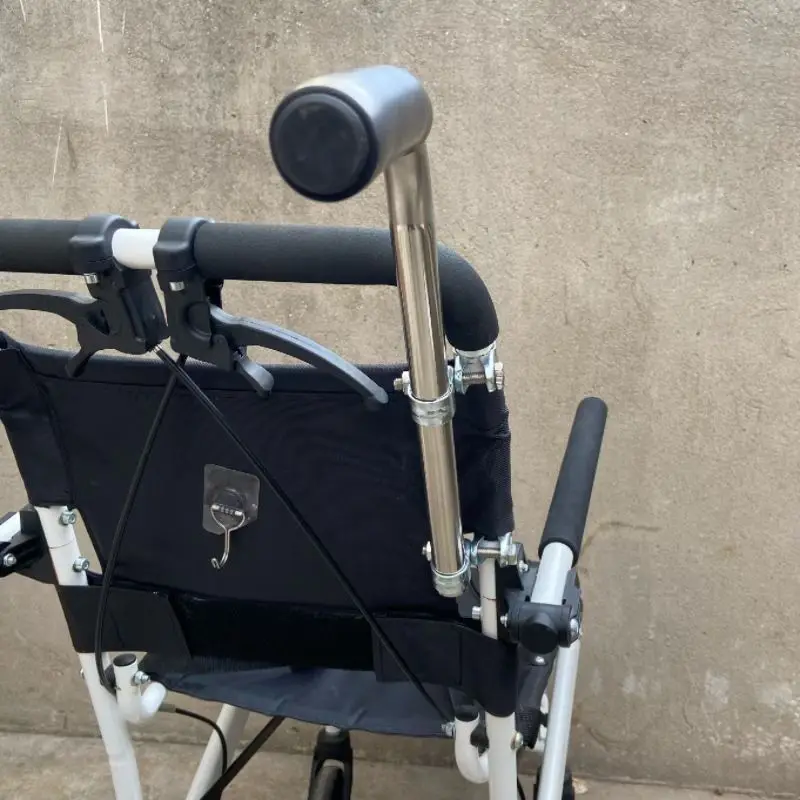 Stainless Steel Height Increase Wheelchair Handle Universal Height Increase Handle Cart Wheelchair Handle Increase Accessories