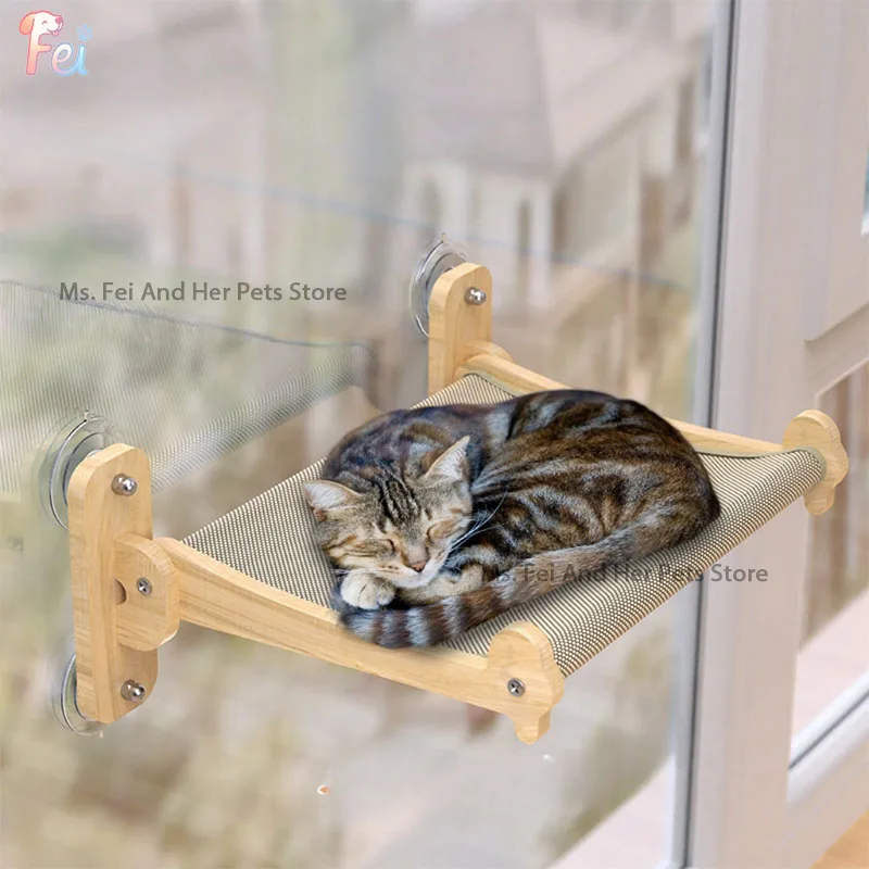 

Hanging Cat Bed Window Hammock with Suction Cups, Cozy Cat Furniture for Sunbathing Sleeping, Portable Pet Supplies for Balcony