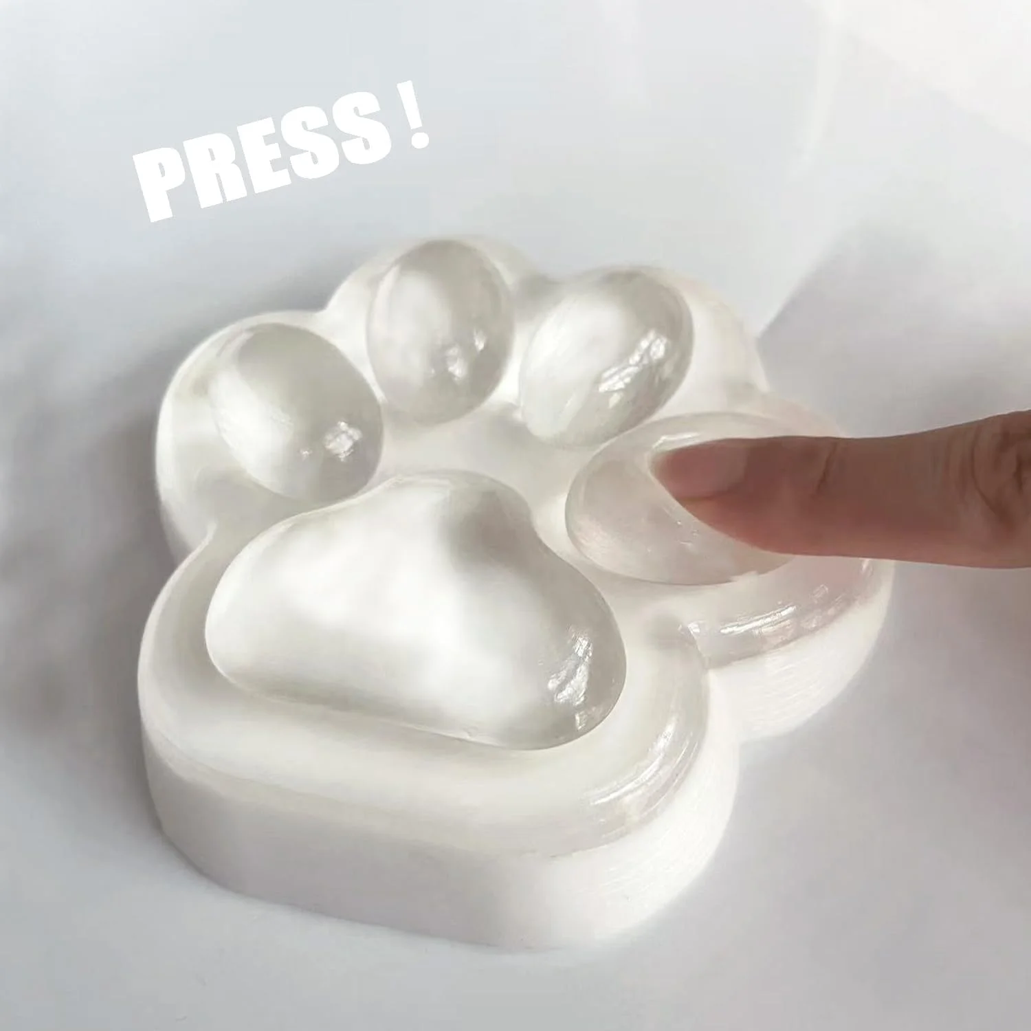 

Большие прозрачные игрушки-сквиши в форме кошачьей лапы для снятия стресса, супермягкие и толстые липкие сквиши-фиджеты