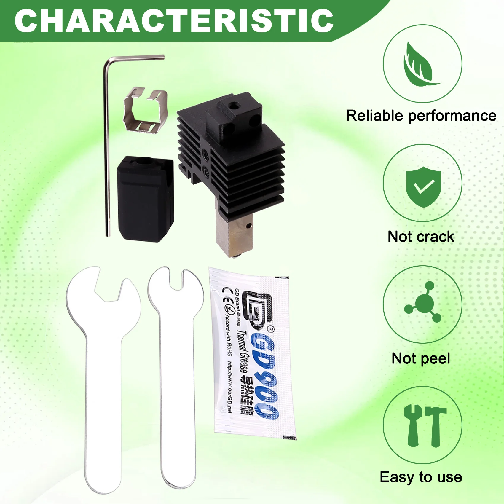 

Classic-For Bambu Lab X1&P1 Hardened Steel Hotend Nozzle Assembly 3D Printer Parts