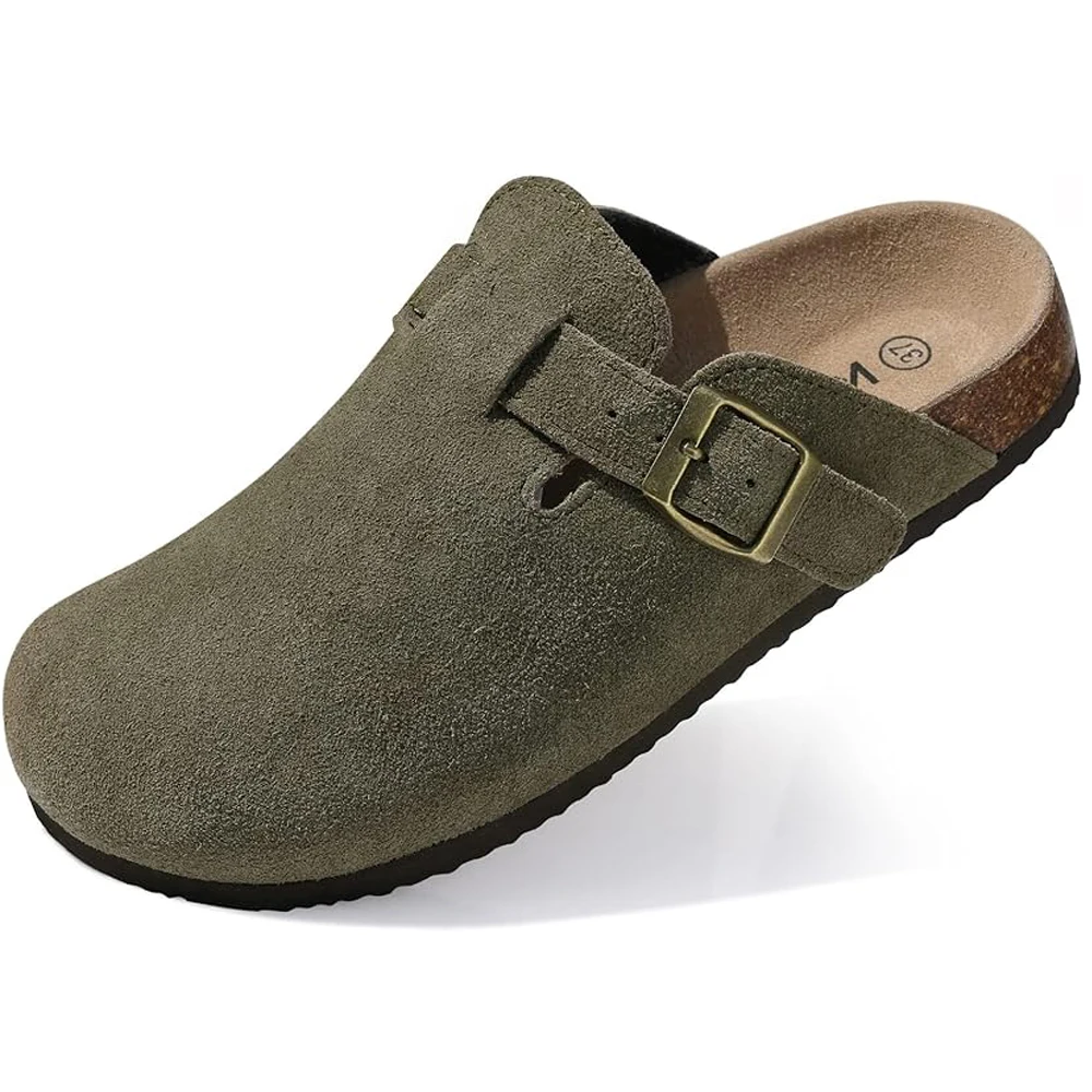 Litfun Fashion muli e zoccoli per donna uomo Slip-on pantofole in sughero sandali da spiaggia estivi con supporto per arco Comfort Slides