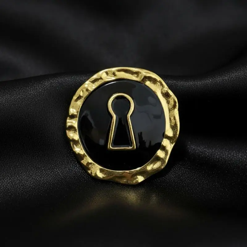 Alloy Round Exaggerated Dangle Earrings Vintage Style Bold Metal Jewelry for Women Workwear Looks