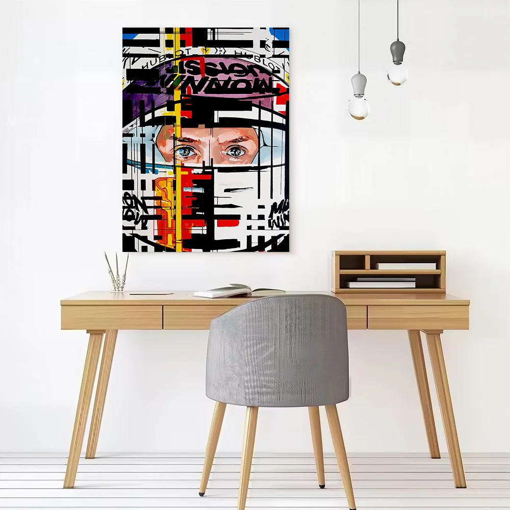 Vettel 04 Poster Canvas Wall Art Custom Photo Print Modern Painting for Fans Decor Living Room Decorations Decorative Picture