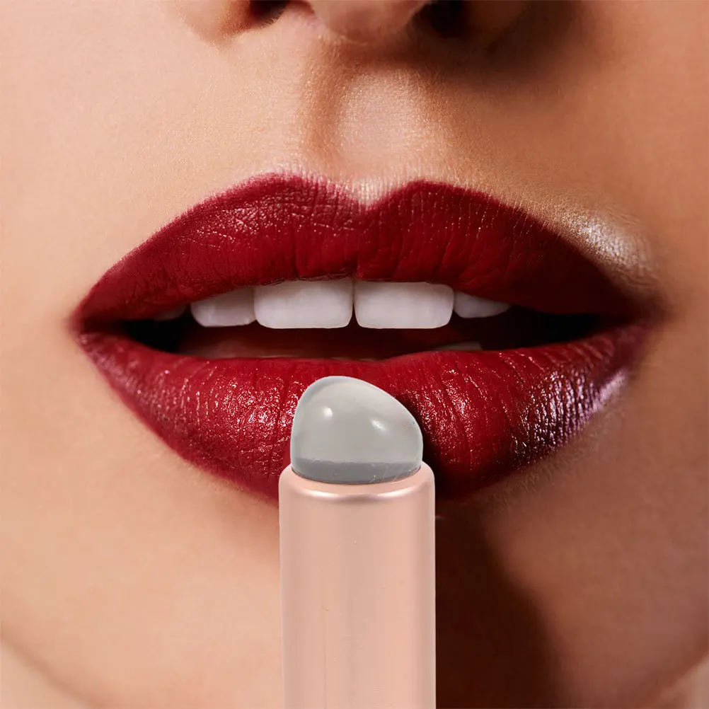 4 stuks siliconen lippenborstel herbruikbare ronde kop zachte draagbare lippenstift lippenbalsem make-up applicator voor reizen lippenstiftborstel