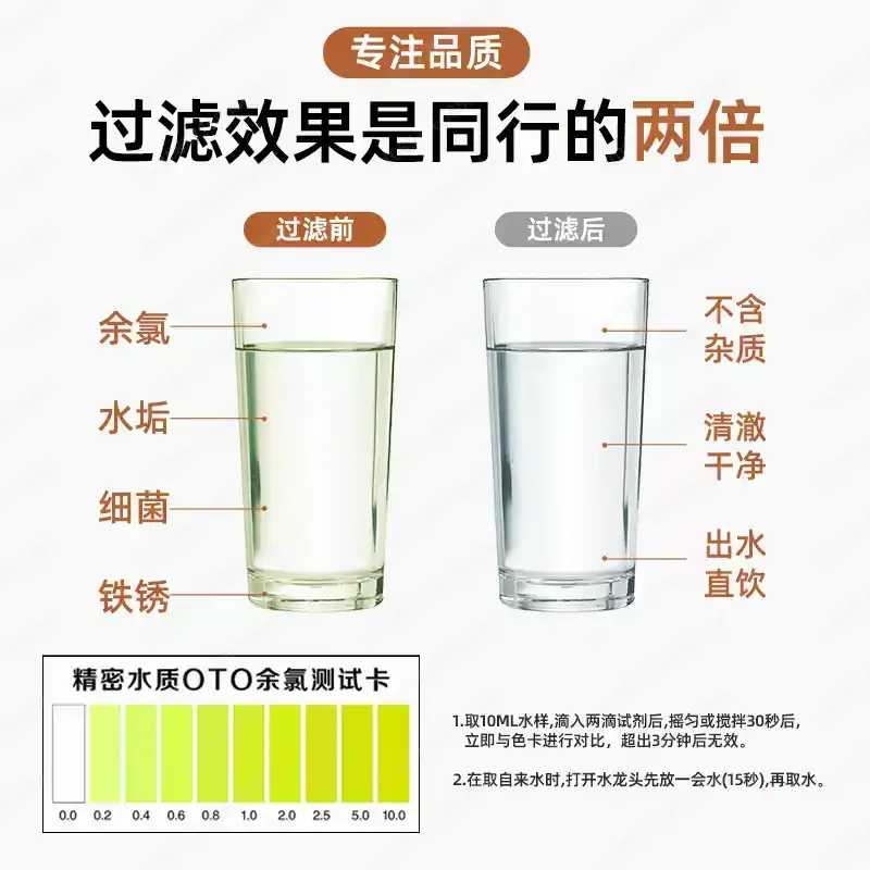 10 Inch Five-stage Reverse Osmosis Filter Set Water Purifier Element Cartridge 50 Gallon 5pcs/set Dropshipping