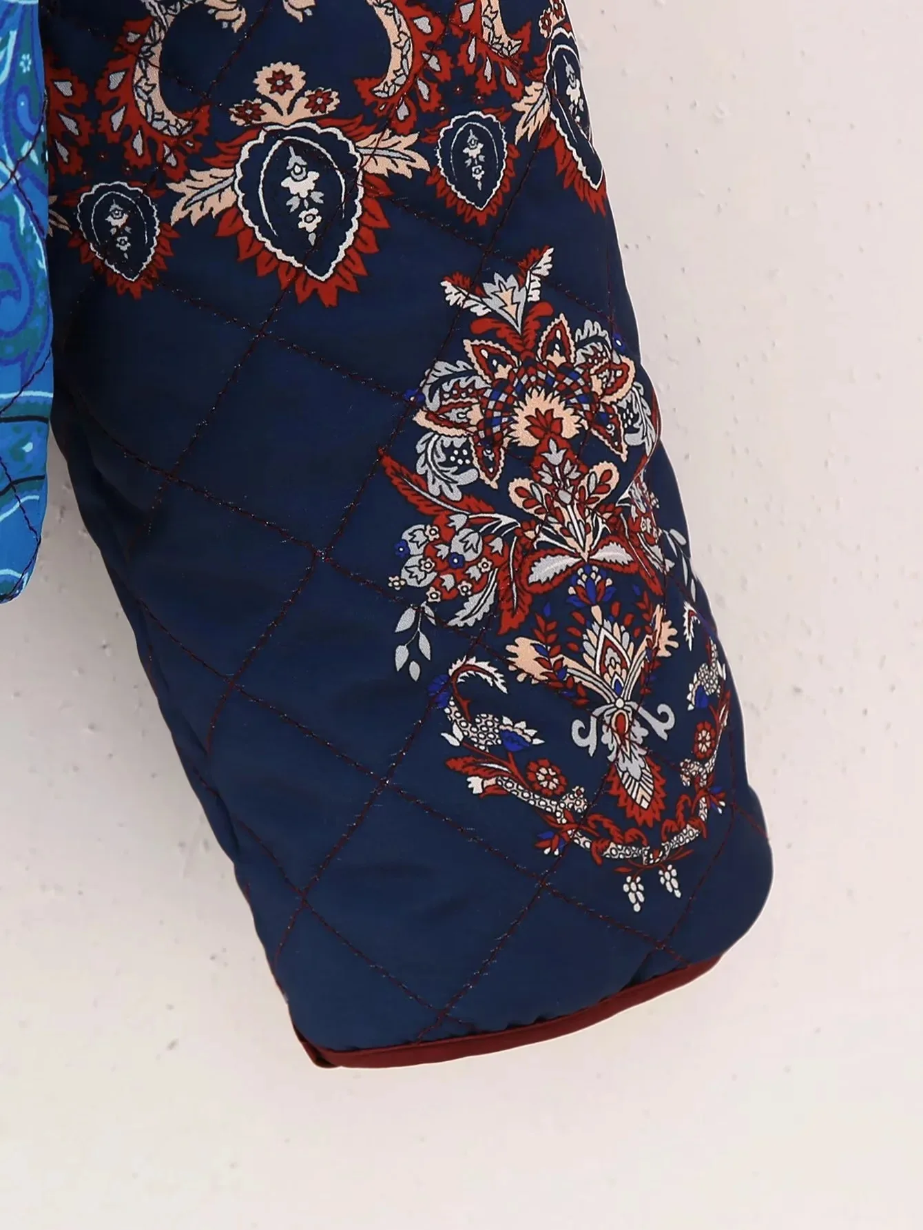 Giacca in cotone color block da donna del nuovo arrivo 2025 Giacca a tracolla in stile europeo e americano con vestibilità oversize stampata