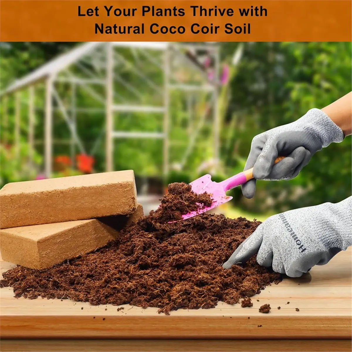 【STABLE QUALITY】3 Pack Bricks, for Plants, Coconut Fiber Substrate with Low PH & EC, Organic Coconut Fiber