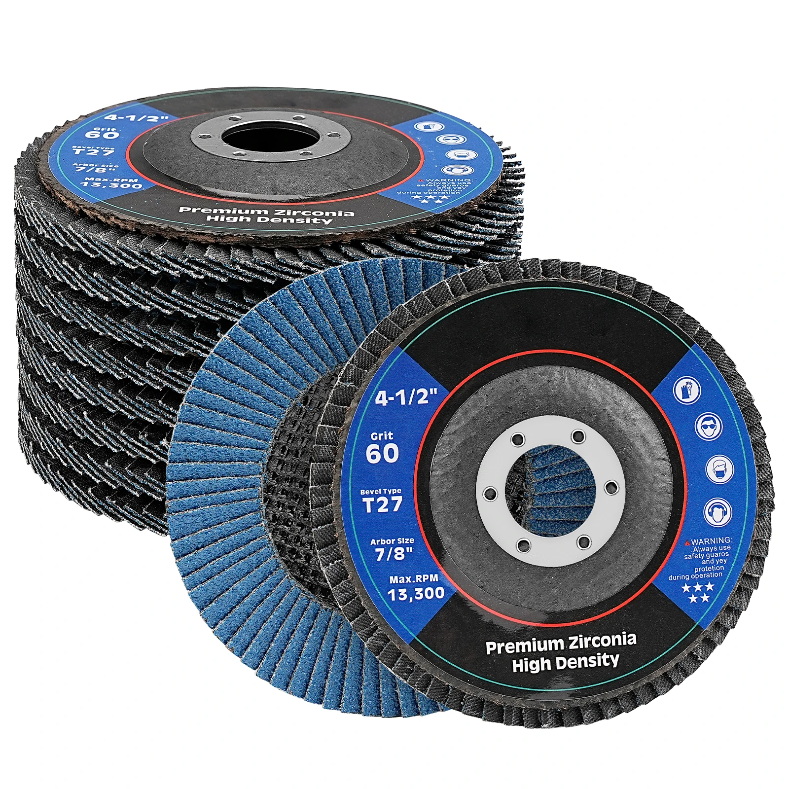 SI FANG 5/20PCS Flap Discs 115mm Grinding Wheels Sanding Disc 40/60/80/120 Grit 4.5 Inch for Angle Grinder Wood Abrasive Tool