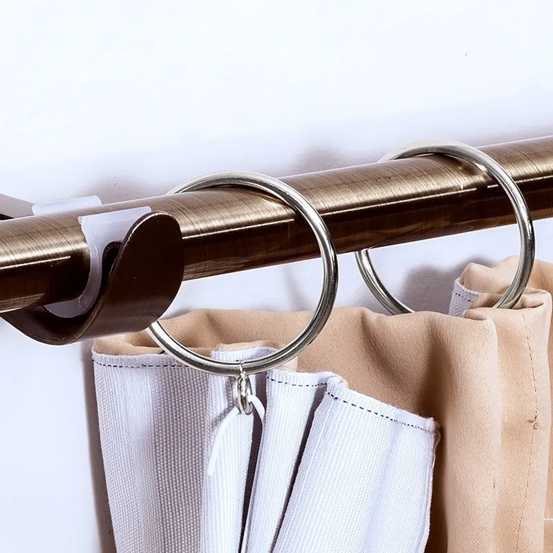 27 pcs 45mm Metal Window Curtain Rings, Easy Install Simple Hang for Bathroom Shower Panel, Multipurpose, Silver