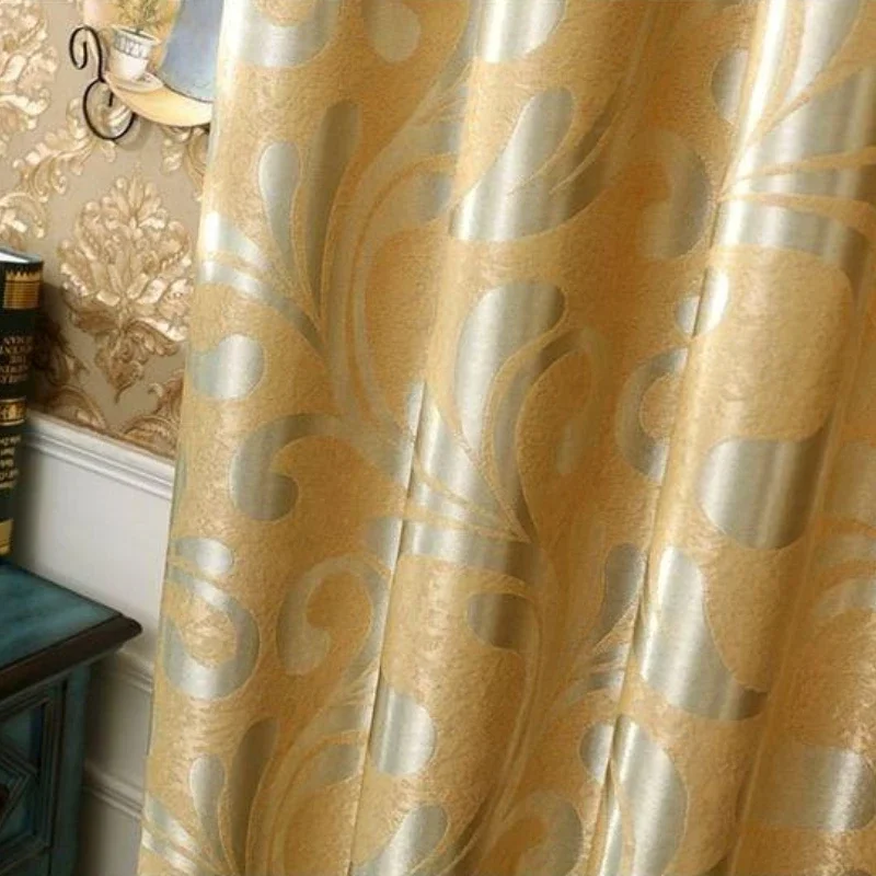 

European style double-sided luxury jacquard blackout fabric curtains for bedroom living room simple luxury, grand famous curtain