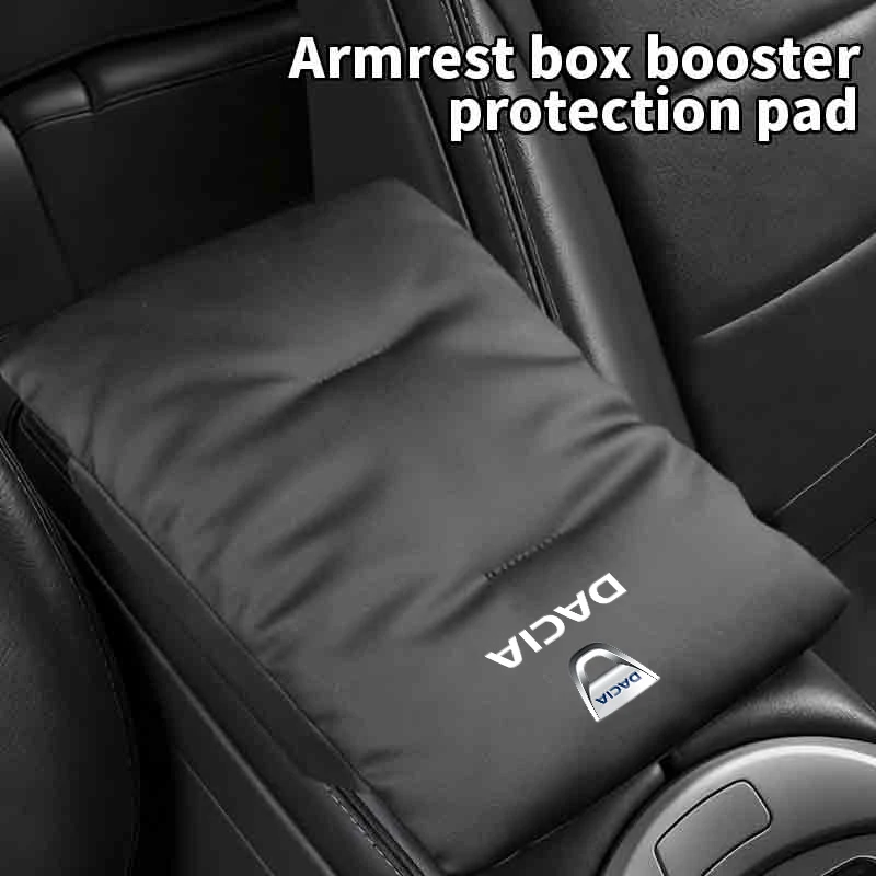 Car Velvet Armrest Pad Console Protector Cover Elbow Rest Mat Stickers For Dacia Duster Logan Sandero Lodgy Dokker Sandero
