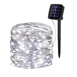 Solar LED Light Outdoor Waterproof Fairy Light Garland Christmas Decor Wedding Garden Party Yard New Year's Eve Decorations