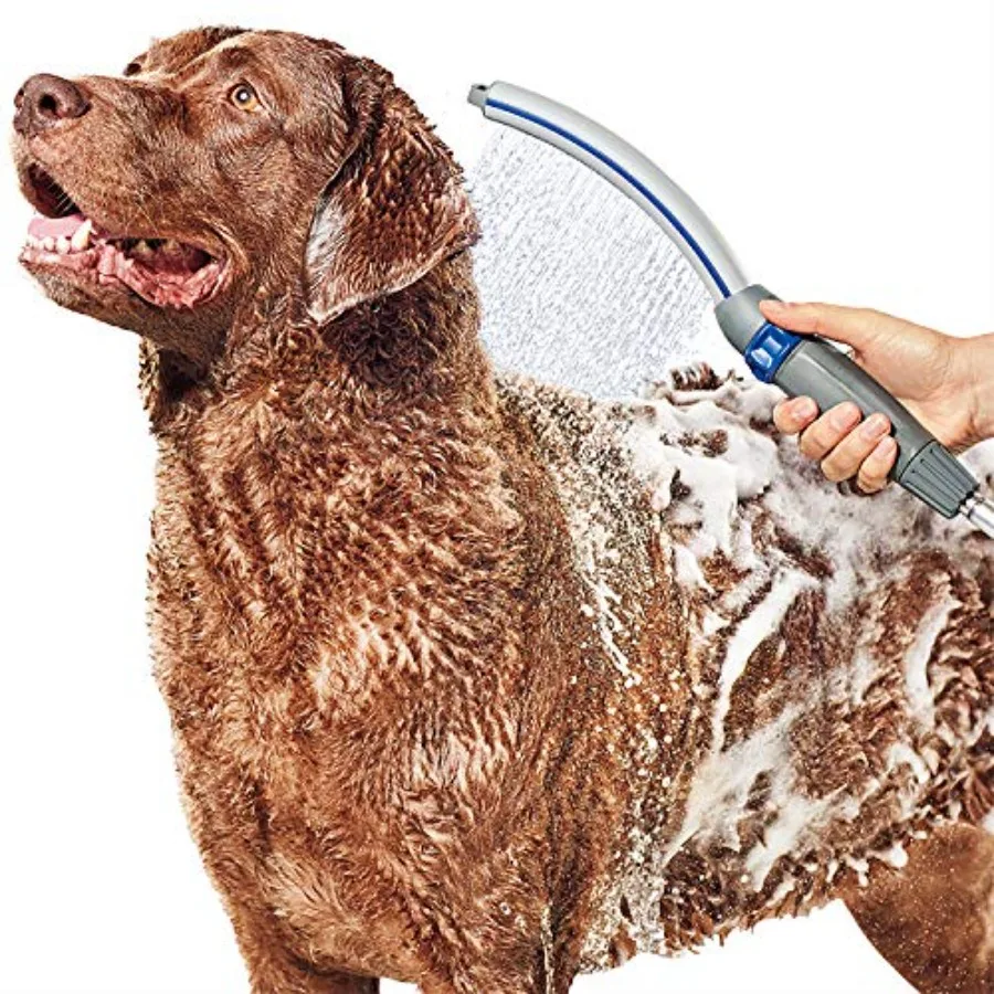 

Pet Wand Pro Dog Shower Attachment for Fast and Easy Dog Bathing and Cleaning Indoor and Outdoor Sprayer Includes 8-Foot Flex H