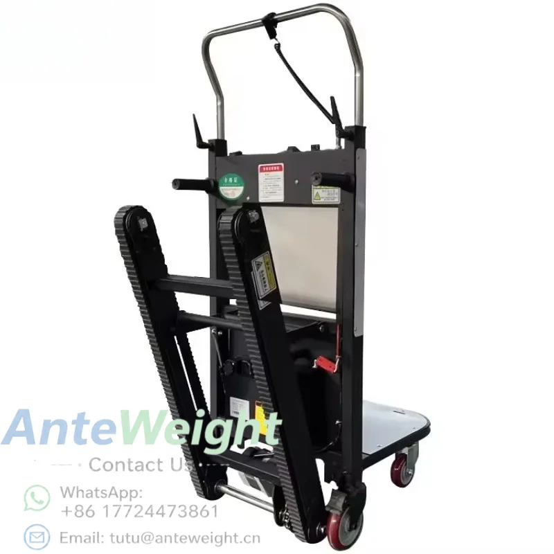 Industrial Electric Foldable Stair Climbing Trolley for Heavy Duty Stairs Moving