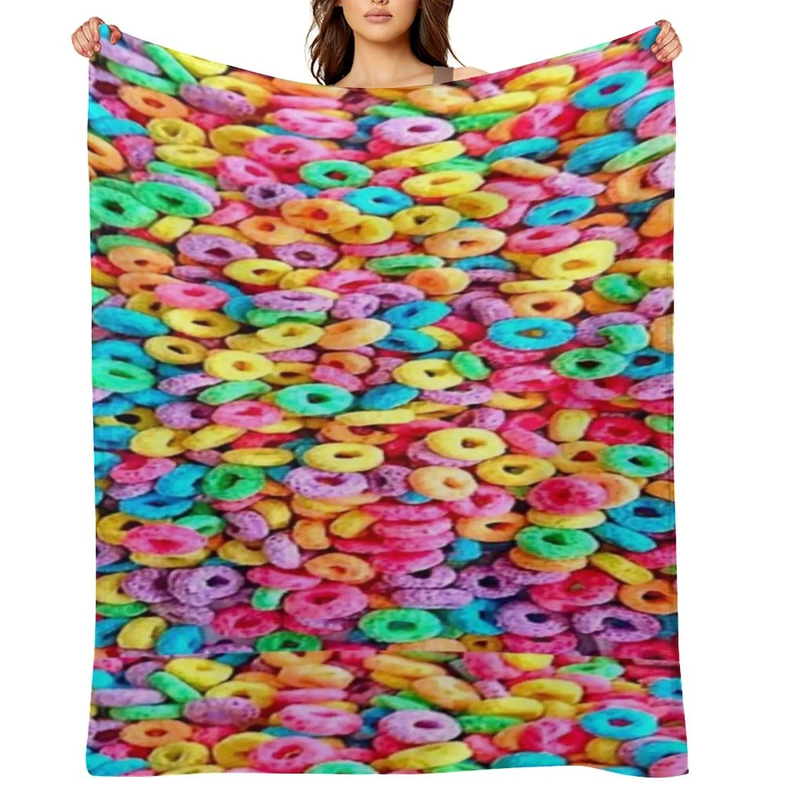 

FROOT LOOPS Throw Blanket Decorative Sofa Comforter Soft sofa bed Blankets