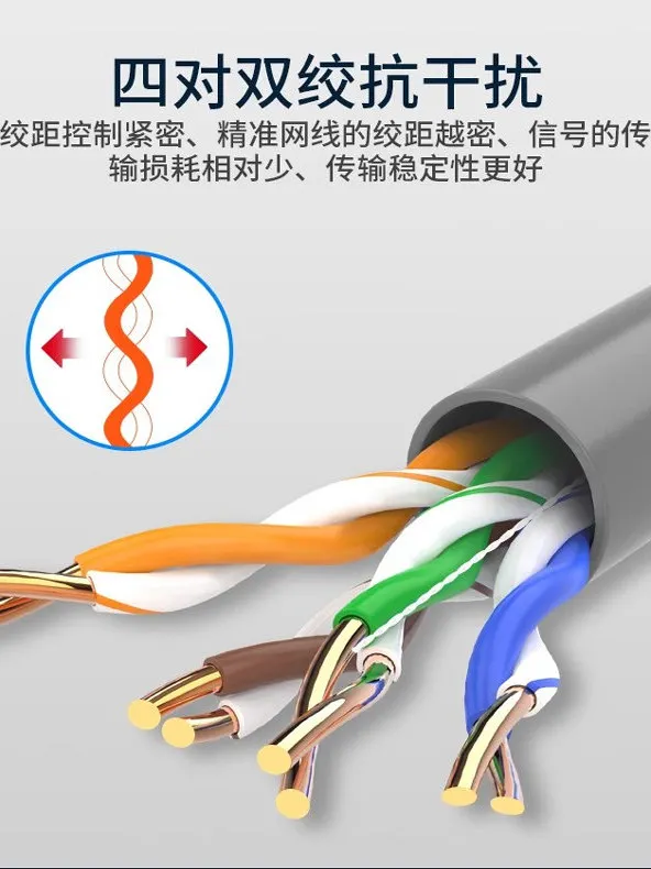 Super Category 5 Super Category 6 network cable Gigabit oxygen-free copper Category 6 twisted pair pure copper network