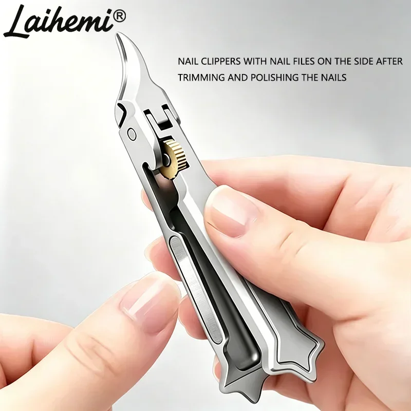 Laihemi Gear Unlocking Toenail Scissors, Ergonomic Design, Suitable for Embedded Nails and Thick Nails