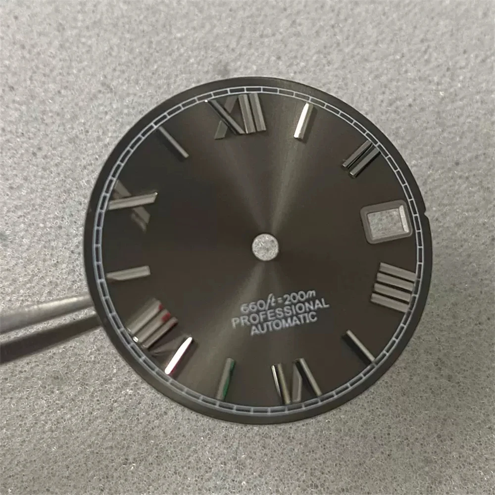 28.5mm NH35 Dial No Luminous Roman Numeral Watch Face for Datejust NH35 NH36 Automatic Mechanical Movement Parts Accessories