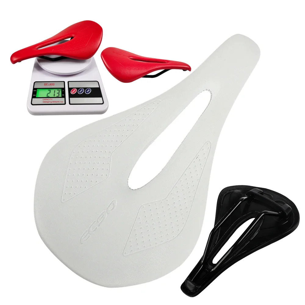 

leisure Leather Steel Bow Bicycle Saddle MTB Road Bikes Saddles Mountain Bike Racing Pu Breathable Soft Seat Cushion Accessorie