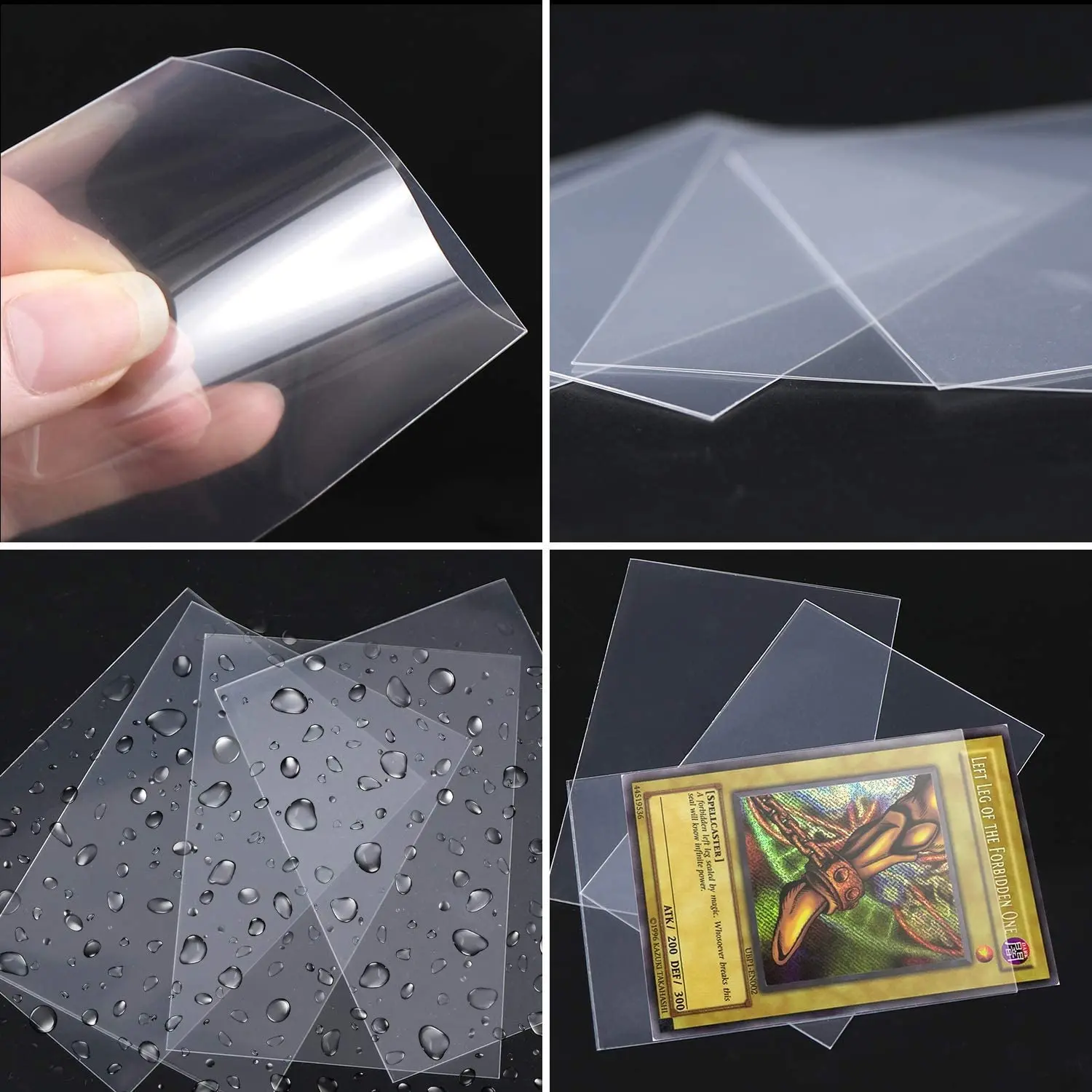 100pcs Transparent Card Sleeves Playing Games TCG Protector Pokmones Cards Folder Yugioh Case Holder Kids Toy Gift