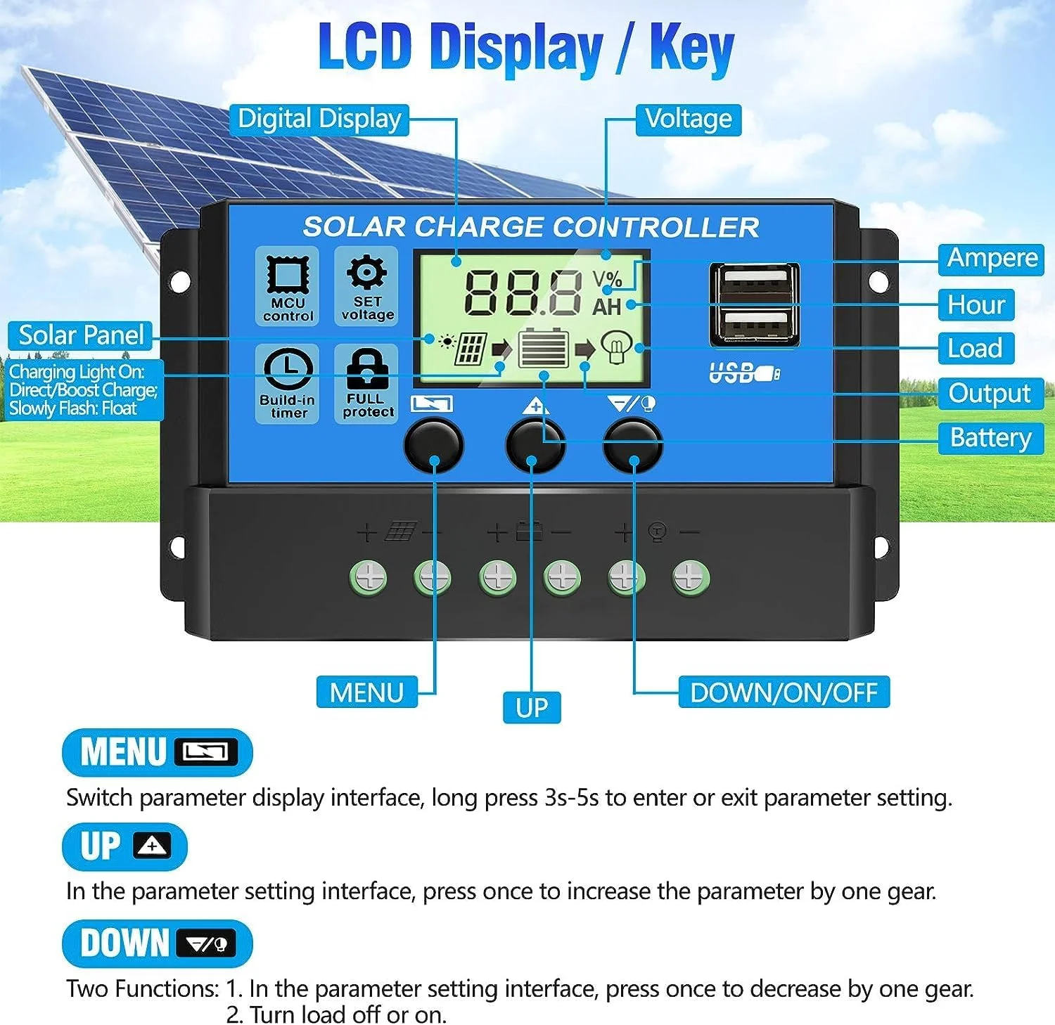 30A 12V 24V PWM Solar Charge C - Pwm Charge Controller recension och pris