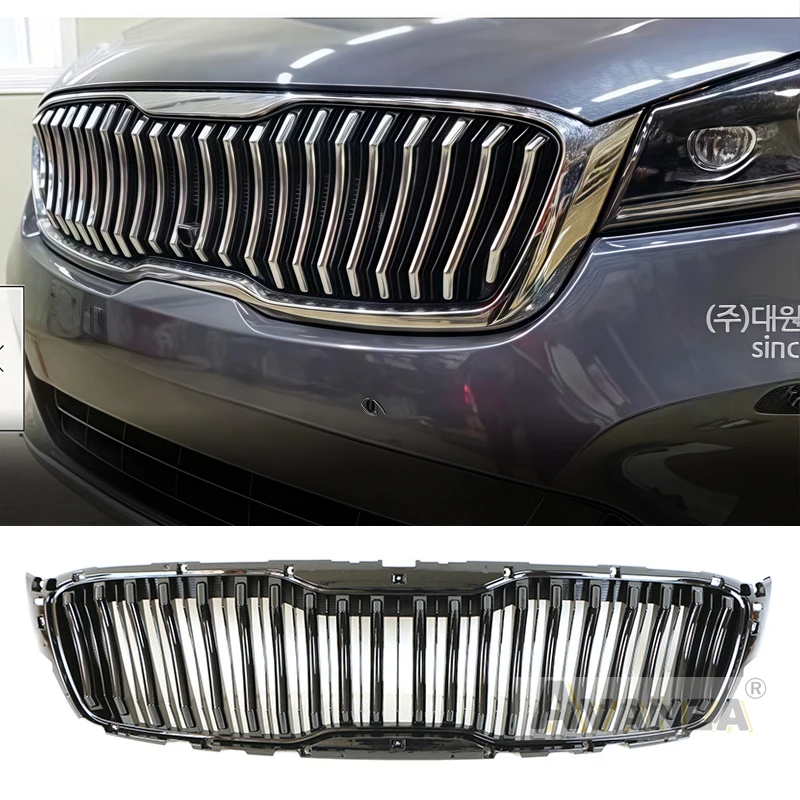 

Front Grill With Led Lights Bumper Grille Auto Parts Accessories Decoration Fits For 2015 2016 2017 KIA SORENTO Grill