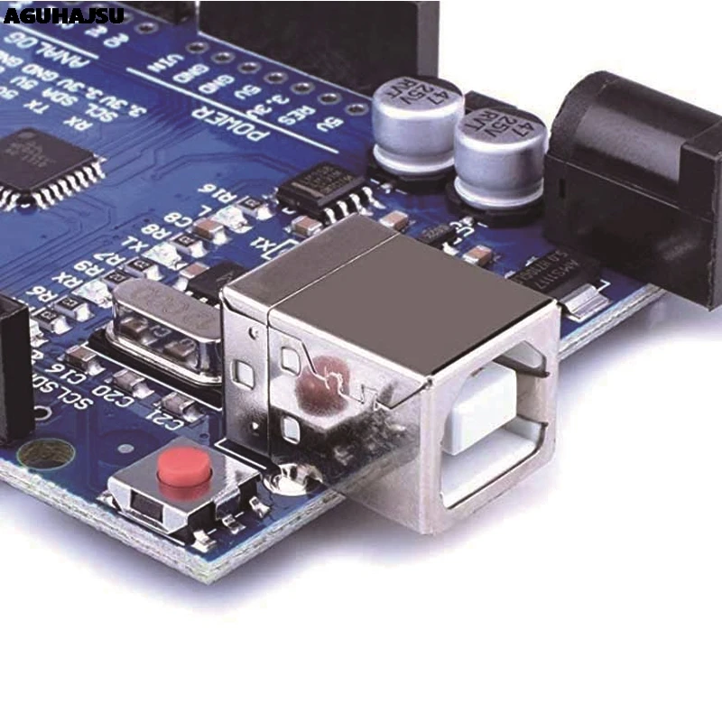 Imagem -05 - Placa de Desenvolvimento de Uno r3 Atmega328p Ch340 Ch340g para Arduino Uno r3 com Cabeçalho Reto do Pino