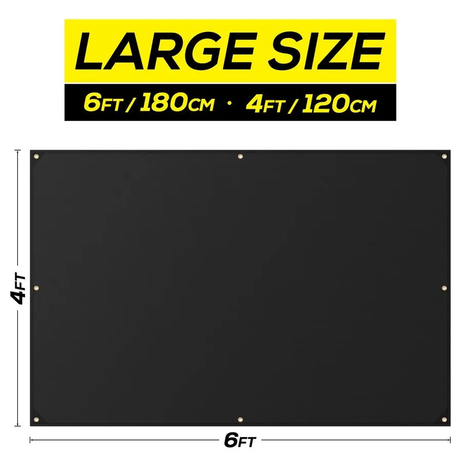 بطانية لحام، بطانية حريق من الألياف الزجاجية المطلية بالسيليكون مقاس 4 × 6 أقدام، بطانية لحام مقاومة للحريق، مصممة للاستخدام المنزلي والخارجي