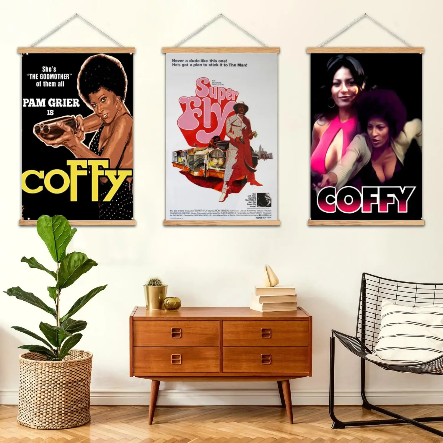 película coffy, pintura de pared enmarcada, póster artístico en lienzo, arte de pared, familia moderna, decoración de dormitorio, carteles, pintura decorativa