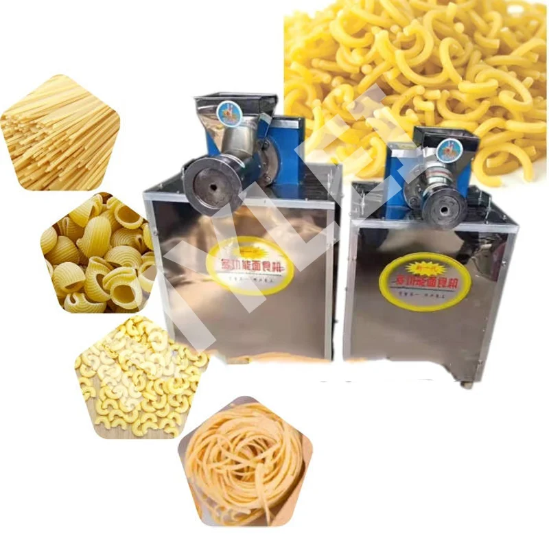Factory Direct Sale Spaghetti Macaroni Pasta Maker Extruder Machine With Different Molds