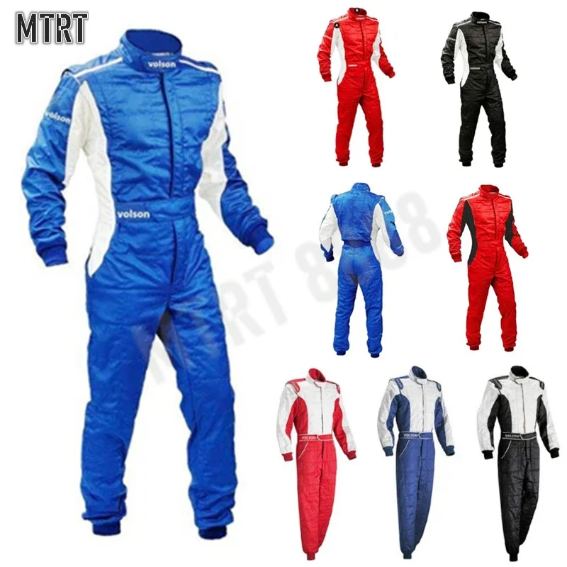 Adult Logo Kart Jumpsuit ATV Suit Off-road Vehicle Racing Motorcycle Track Off-road Waterproof Karting Suit Moto Jacket