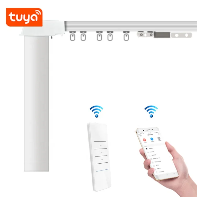 Smart Home Office Electric Curtain Track Kit  For Indoor/Outdoor For Bedroom Living Room Outdoor Use Durable Metal