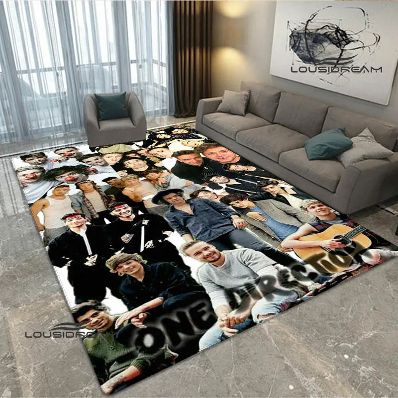 3D O-ONE band Direction printing carpet living room bedroom beautiful carpet non-slip doormat photography props birthday gift